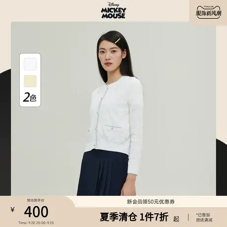 【迪士尼米奇系列】【商场同款】PRICH2023夏新款圆领针织开衫女商品大图