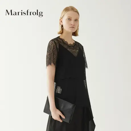 【奥莱清仓保暖季特价 】玛丝菲尔蕾丝衫商品大图