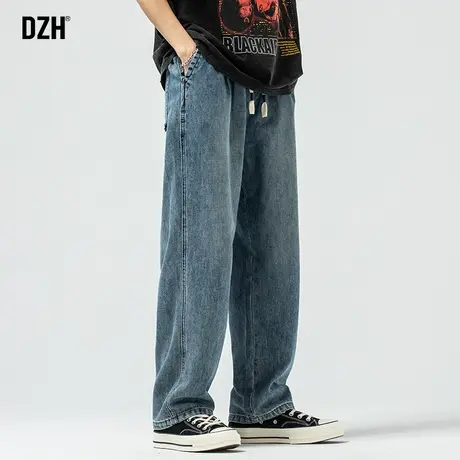 男士宽松直筒牛仔裤男潮牌oversize裤子美式高街休闲裤男款老爹裤商品大图