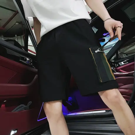 夏季短裤潮牌休闲中裤2023新款男裤潮流大裤衩潮牌薄款工装五分裤商品大图