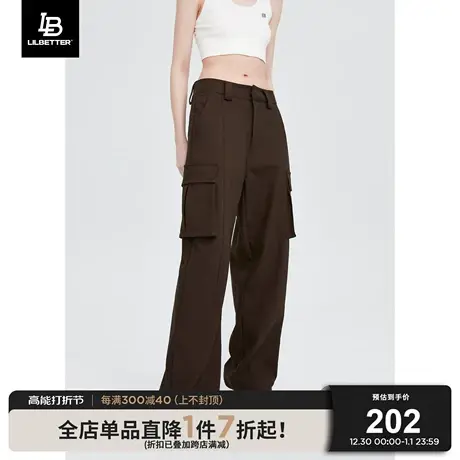 Lilbetter裤子男士2024春秋新款宽松直筒潮流工装长裤百搭休闲裤商品大图