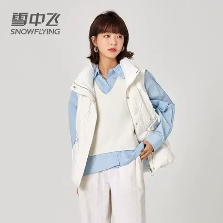 雪中飞羽绒服马甲女士短款2023新款冬季轻薄宽松百搭外穿马夹背心图片