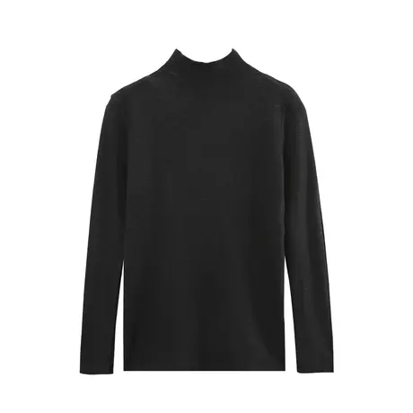 时尚气质半高领打底针织衫2023年秋季新款女士简约宽松显瘦上衣商品大图