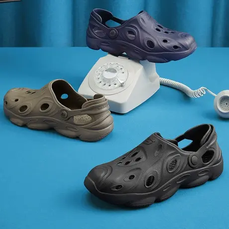 Skechers斯凯奇夏季泡泡鞋男子沙滩鞋涉水鞋透气百搭洞洞鞋243201商品大图