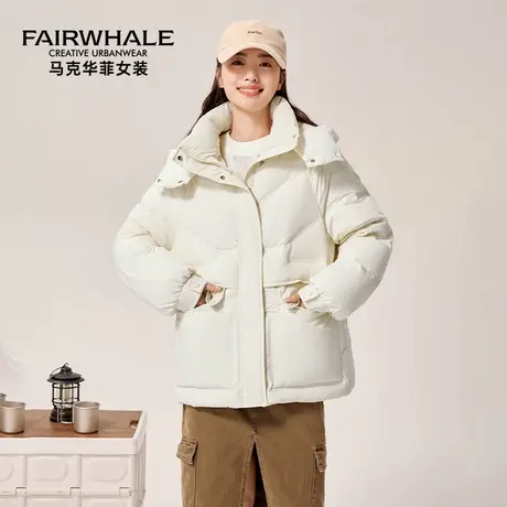 马克华菲短款羽绒服女装冬季2025新款时尚防风保暖外套小个子女款图片