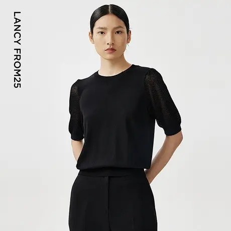 [朗姿奥莱]朗姿春季新款毛针织衫商品大图