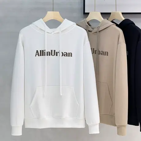 连帽卫衣男春秋款潮牌宽松美式休闲2023新款秋冬棉质带帽套头外套图片