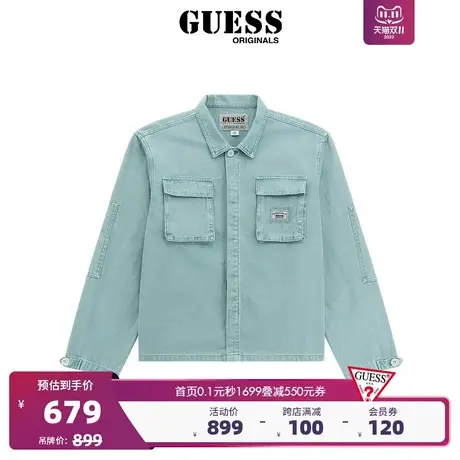 GUESSOriginals23年新款秋男士美式休闲宽松长袖夹克-M4RG87WG160图片