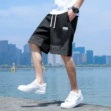 夏季潮牌工装短裤男休闲宽松中裤子潮牌ins五分裤潮流外穿大裤衩商品大图