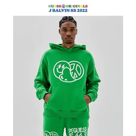 GUESS Originals xJ BALVIN款男女同款卫衣-M2YQ02K9YI1商品大图