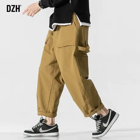 男士运动休闲裤男直筒宽松美式工装裤2023新款秋季高级感裤子男款商品大图