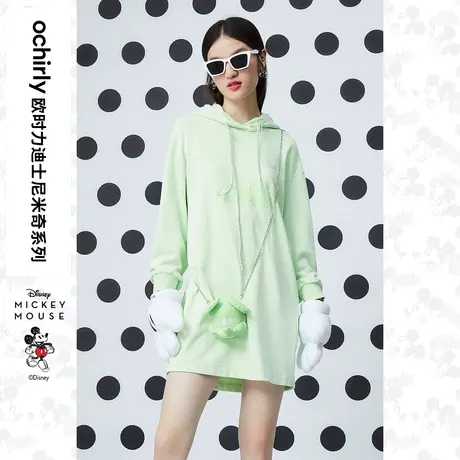 【呼呼严选专享】迪士尼米奇系列欧时力休闲卫衣女新款秋装刺绣中商品大图