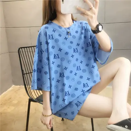 夏季新款小众设计感薄款ins潮宽松上衣服别致甜酷白色短袖T恤女装商品大图