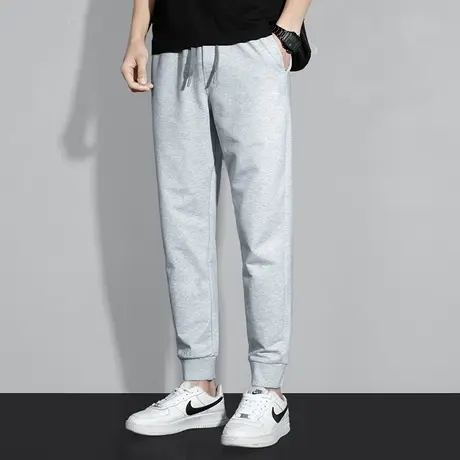 长裤子男士休闲裤夏季薄款灰色运动裤韩版潮流百搭宽松束脚卫裤男商品大图