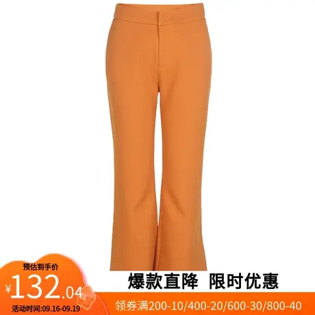 【艾格】休闲喇叭裤2023春季新品时尚简约百搭气质显瘦女生长裤商品大图