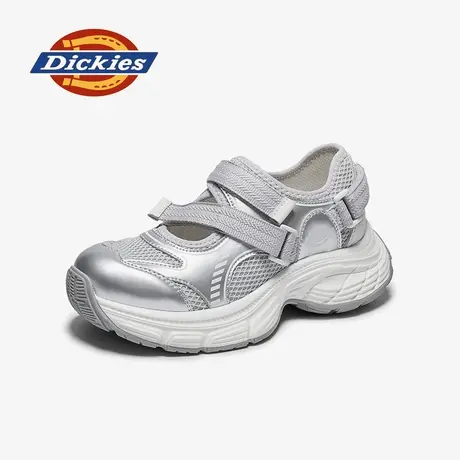 Dickies运动鞋女2025夏季网面休闲鞋厚底增高银灰老爹鞋透气女鞋商品大图