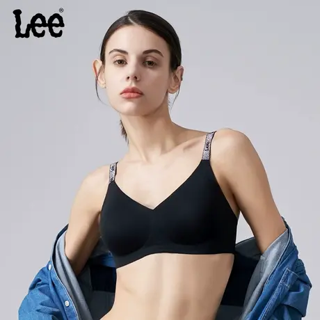Lee李牌无痕内衣女2025新款软支撑小胸聚拢果冻胶条撞色肩带文胸商品大图