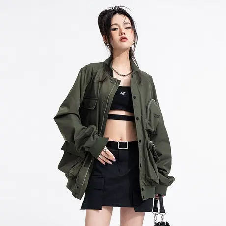 YEP×AU3TIC防风防泼水多口袋 复古山系户外露营军事风机能外套商品大图