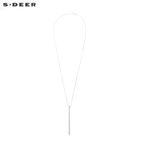 sdeer圣迪奥女秋季新款前卫新潮棍棒造型时尚金属项链S18384351🎀图片