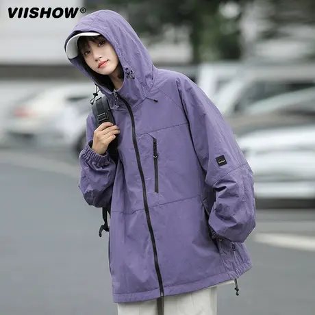 VIISHOW机能冲锋夹克春秋美式季三防宽松潮牌工装运动夹克外套男商品大图