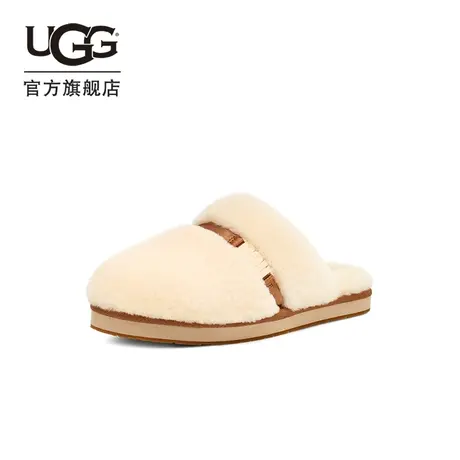UGG2023秋季新款女士舒适休闲平底圆头茸茸家居外穿包头拖1153613图片