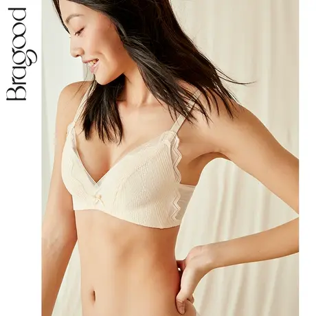 无钢圈蕾丝内衣女小胸聚拢透气夏季薄款舒适不空杯少女无痕文胸罩商品大图