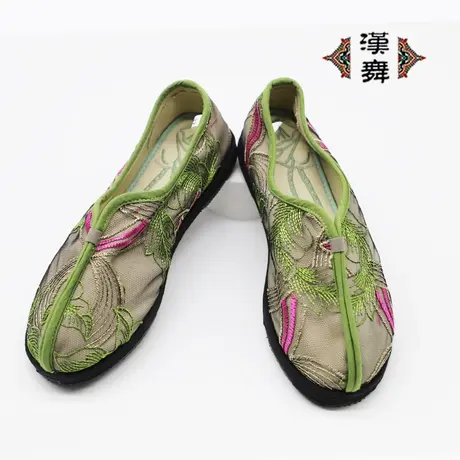 【凤采鸾章】汉舞中国风千层底布鞋春夏女单鞋重工刺绣全手工布鞋图片