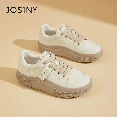Josiny/卓诗尼时尚板鞋2024新款春季运动厚底舒适潮流轻便休闲鞋商品大图