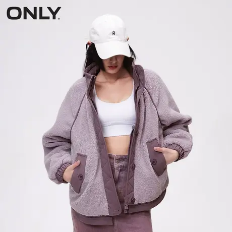 【直播专享】ONLY2024春季新款休闲宽松立领短款外套女|124122006商品大图