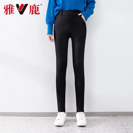 雅鹿羽绒裤女外穿时尚高腰2023新款加厚保暖防寒修身YLQ01X09430图片