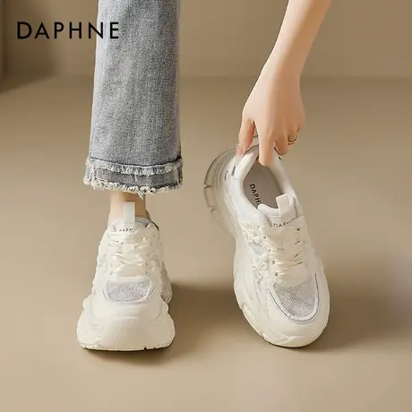 达芙妮厚底老爹鞋女2025新款夏季网面透气软底不累脚运动休闲鞋女商品大图