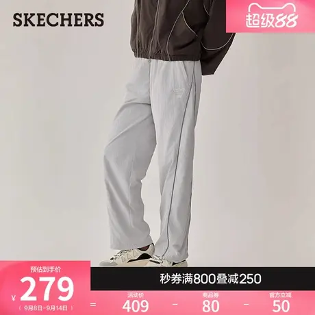 斯凯奇2025秋冬新款女防泼水加绒保暖运动长裤宽松休闲裤户外长裤图片
