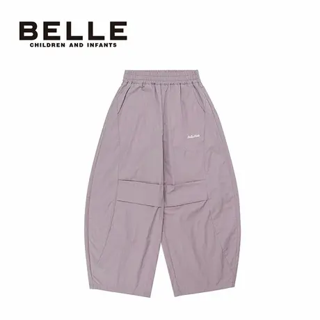 百丽童装儿童梭织长裤2026春季新款中长款休闲裤百搭男童直筒裤子商品大图