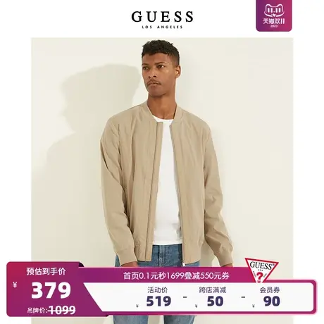 GUESS男士纯色薄款夹克短外套M2GL13WEJJ0图片