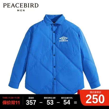 【AIRxPEACE】太平鸟男装茵宝联名系列菱格纹棉服男图片