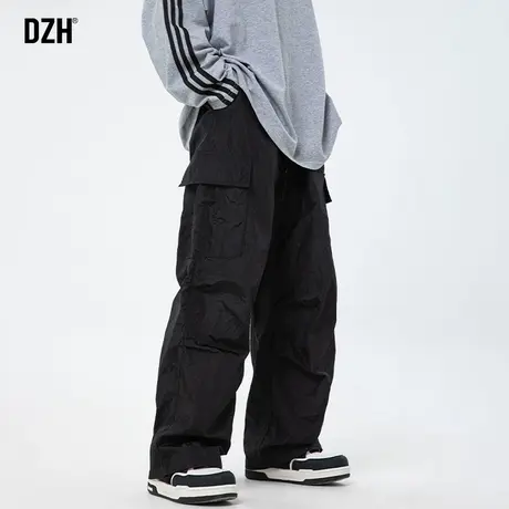 男士美式机能工装裤男户外冲锋裤子2024年春季新款直筒裤休闲长裤商品大图