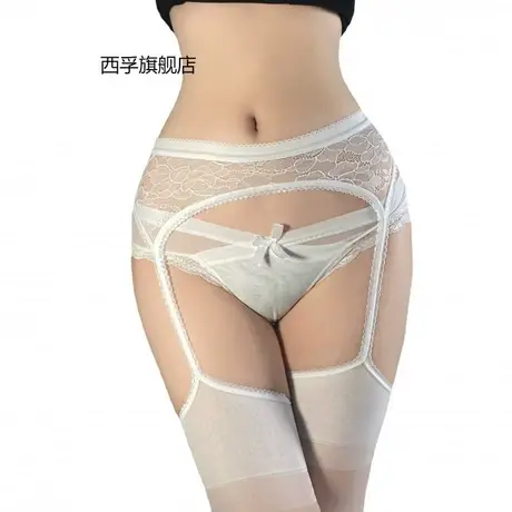 情趣吊带丝袜女夏季一体式灰色连体长筒纯欲性感开档免脱显瘦黑丝图片