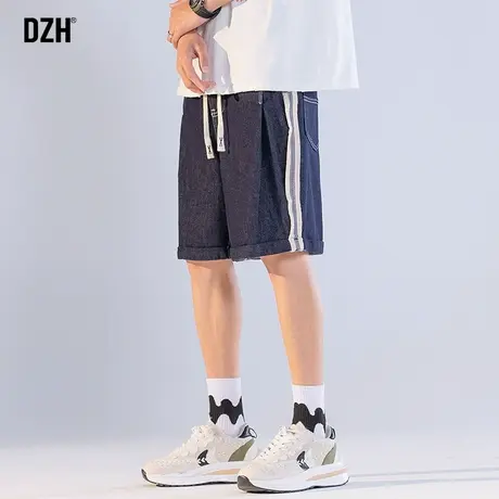 男士5分牛仔短裤男夏季潮牌薄款中裤五分裤2023新款宽松裤子男款商品大图