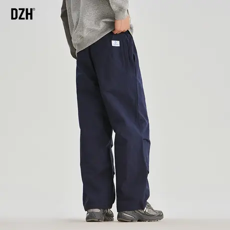 男士冲锋裤日系工装裤潮牌男宽松男款裤子休闲长裤直筒垂感伞兵裤商品大图