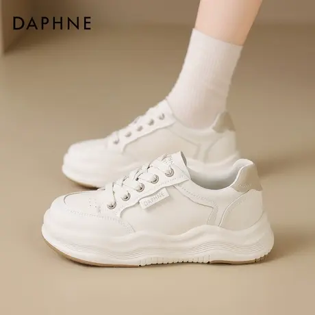 达芙妮厚底小白鞋女2025新款夏季运动鞋白色板鞋春季鞋子增高女鞋商品大图