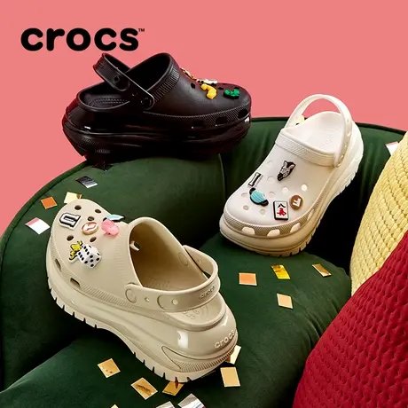 Crocs卡骆驰经典光轮洞洞鞋厚底女鞋沙滩鞋图片