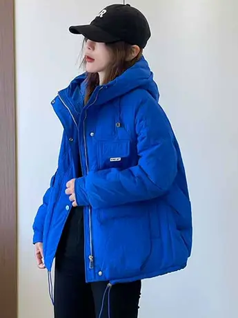 棉衣女短款2023冬季新款棉衣显瘦冬季百搭宽松面包服洋气反季棉服图片