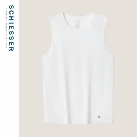 SCHIESSER舒雅25年夏季新品男士60S莫代尔吸湿速干透气运动背心图片