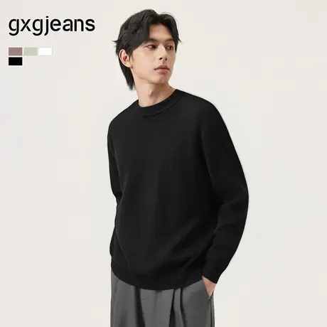 gxg.jeans男装2024年冬季新款圆领线衫J24X204118商品大图