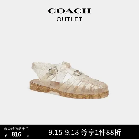 COACH/蔻驰奥莱女士透明渔夫凉鞋商品大图
