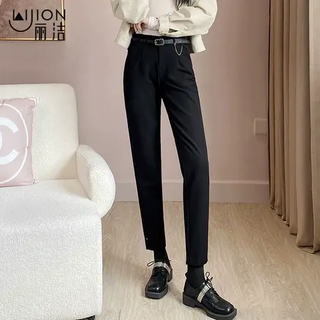 直筒裤女秋冬女士显瘦2023新款长裤春秋高腰女裤加厚休闲西装裤子商品大图