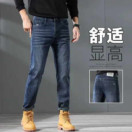 秋天广州新塘直筒休闲牛仔长裤春秋款高端水洗男裤子秋季男士秋装图片