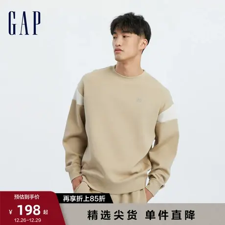 Gap男装秋季空气三明治LOGO运动宽松卫衣美式潮流休闲上衣760385商品大图