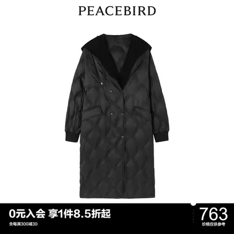太平鸟时尚冬季新款风衣式轻薄羽绒服A5ACC4C16商品大图