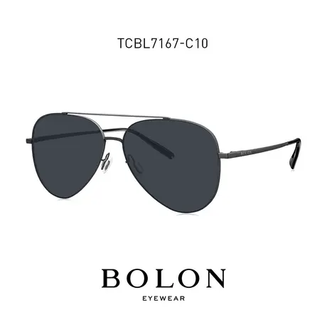BOLON暴龙近视墨镜带度数金属双梁飞行员偏光驾驶太阳镜TCBL7167图片